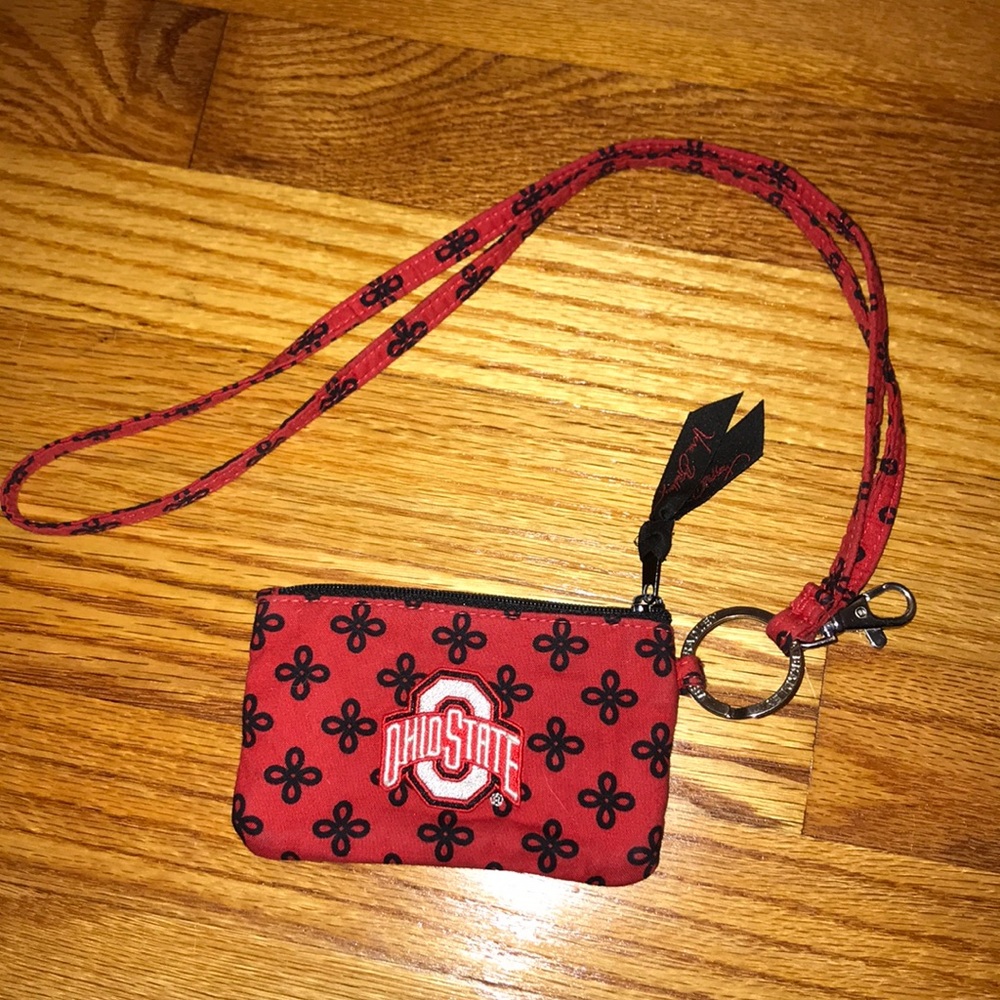 Vera Bradley Ohio State Lanyard and Card Holder